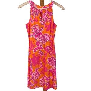 Jude Connally Pink and Orange Floral Dress